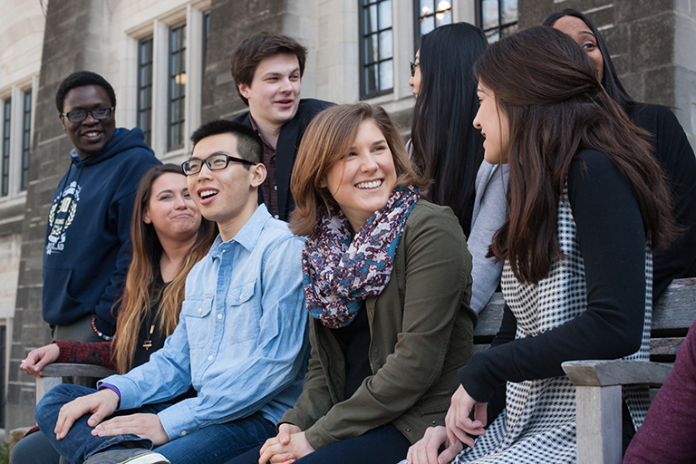 a diverse group of IU students